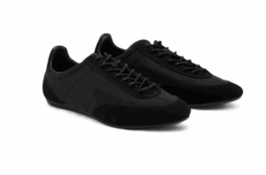 Combined suede leather sneakers