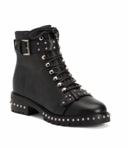 Leather Lace Up Booties