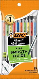 Bic Xtra-smooth Mechanical Pencils with Erasers, Medium Point (0.7mm), 10-count Pack, Bulk Mechanical Pencils for School or Office Supplies