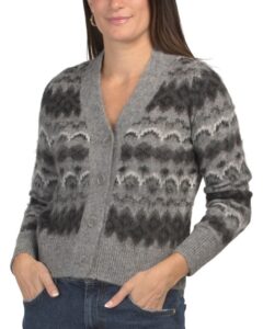 Alpaca Blend Fair Isle Cardigan