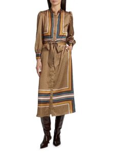 Nancy Printed Midi-shirtdress