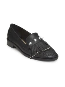Gina Fringed Leather Loafers