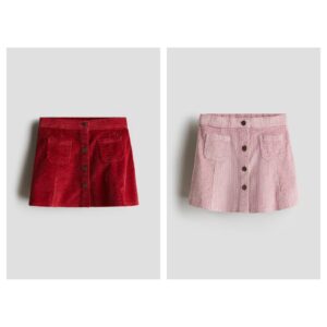 Corduroy A-line Skirt