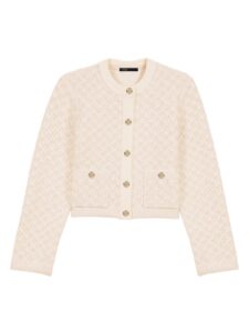 Short Tweed-effect Cardigan
