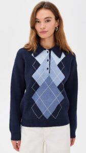 Argyle Knit Sweater
