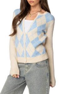 Maybelle Argyle Cardigan