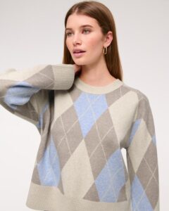 The A&F Madeline Argyle Crew Sweater