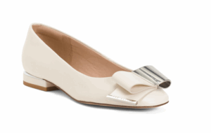 Leather Daria Bow Flat Shoes