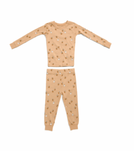 Girls Apple Print Pajama Set Size 2-6