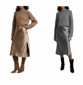 Kaz 2-Piece Wool-Blend Dress & Sweater Set