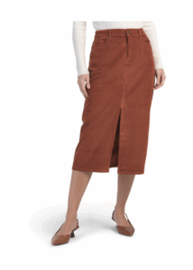 Goldie Stretch Corduroy Midi Skirt