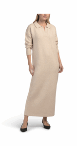 Raya Polo Long Sweater Dress