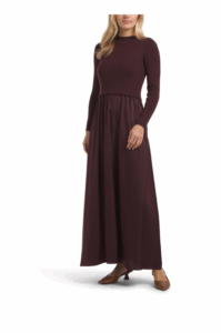 Long Sleeve Twofer Maxi Dress