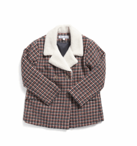 Girls Wool Blend Tweed Jacket Size 5-12