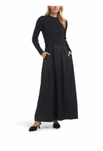Long Sleeve Twofer Maxi Dress