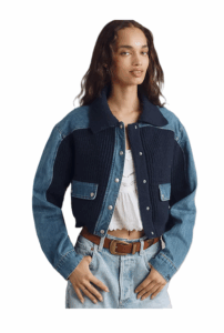 Blanknyc Moving Up Denim Sweater Jacket