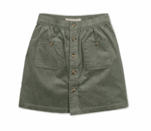Kids' Organic Corduroy Button Front size 2-8Skirt
