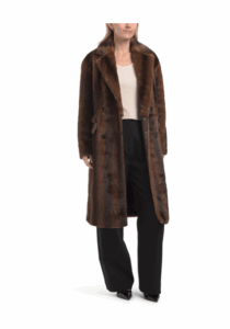 Military Mink Faux Fur Coat