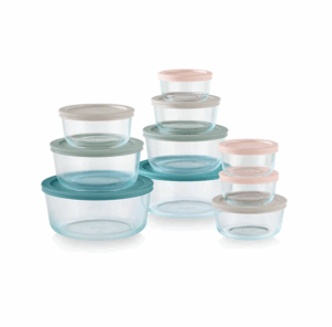 Simply Store 20-piece Round Glass Storage Set