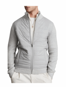 Trainer Quilted & Ribbed Hybrid Jacket
