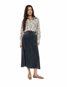 Latitude Corduroy Button Fly Skirt