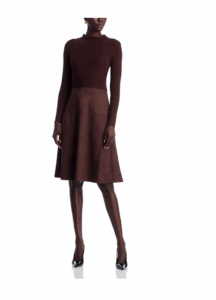 Mock Neck Long Sleeve Dress