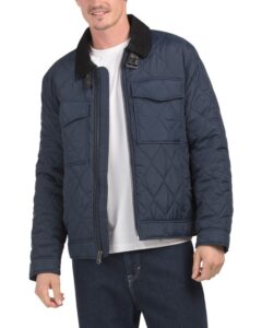 Diamond Quilted Trucker Jacket