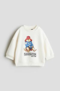 Sweatshirt with Printed Motif