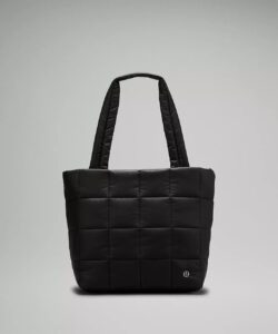 Quilted Grid Tote Bag 12l