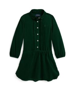 Girls 2t-6x Pintucked Long Sleeves Dress