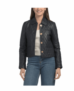 Leather Quilted Jacket