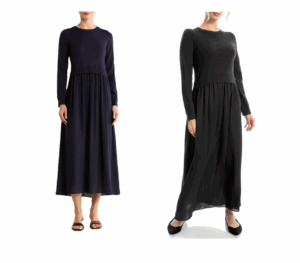 Twofer Long Sleeve Sweater Dress