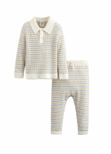 Stripe Cotton Blend Sweater & Leggings Set