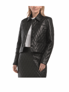 Leather Quilted Jacket