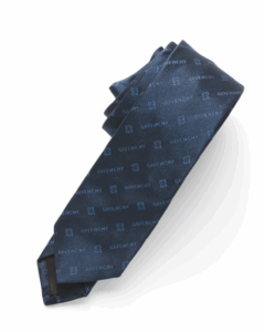 Silk Designer Diagonal Logo Tie