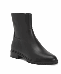 Leather City Zip Booties