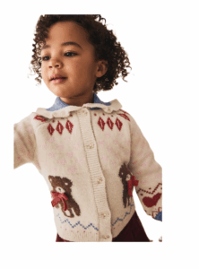 Kids' Teddy Bear Cardigan
