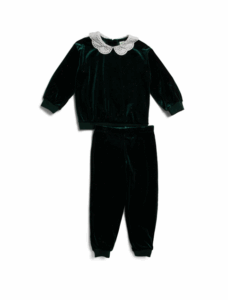 Infant and Toddler Girls 2pc Sparkle Velour Set