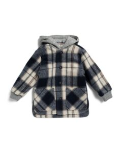 Toddler and Little Boys Plaid Woven Jacket