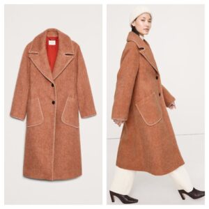 Fuzzy Italian Wool-blend Top Coat