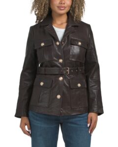 Leather Joan Textured Jacket