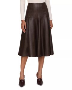 Faux Leather Skirt