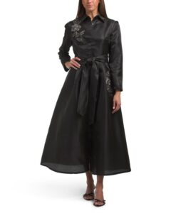 Beaded Applique Dress