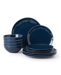Bay Colors Solid 12 Pc. Dinnerware Set, Service for 4