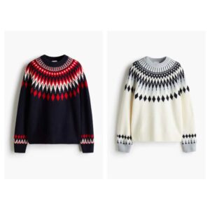 Jacquard-knit Sweater