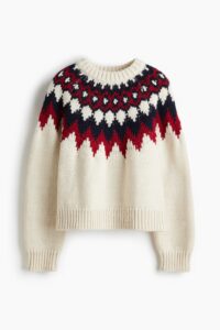 Jacquard-knit Sweater