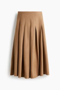 Pleated Midi Skirt