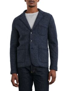 Pierre Notch Lapel Wool-blend Blazer