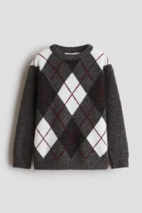 Jacquard-knit Sweater