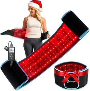 Lifepro Red Light Therapy Belt – Infrared Red Light Therapy for Body, Back Pain and Shoulder - 660nm & 850nm Near Infrared Heating Pad – Adjustable &.